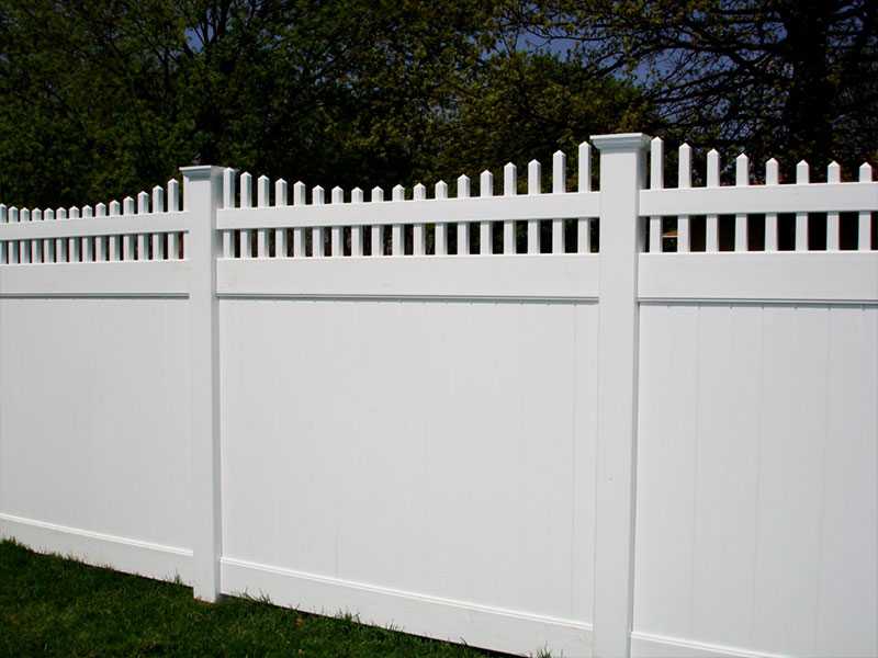 QZP-07（1830x2440MM）-PVC Privacy Fence With Open Picket
